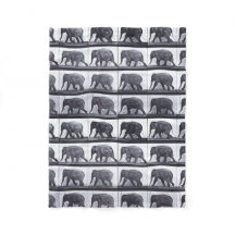 EADWEARD MUYBRIDGE: 象の歩く羊毛質毛布