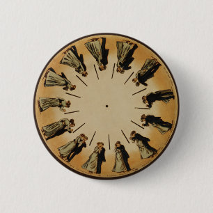 Eadweard Muybridge Phenakistoscope 缶バッジ