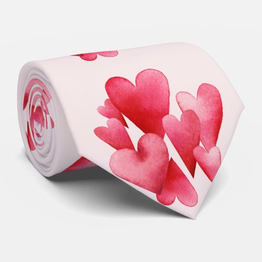 Eager Pink Hearts ネクタイ (ロール)
