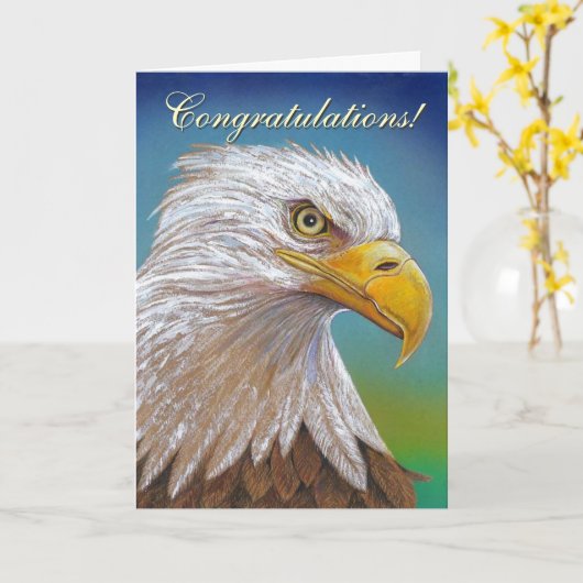 Eagleおめでとう カード (黄色い花)