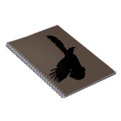 Eagle 飛んでいる Notebook - Your Color -文字 ノートブック (右側)