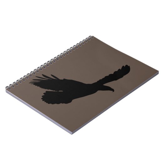 Eagle 飛んでいる Notebook - Your Color -文字 ノートブック (左側)