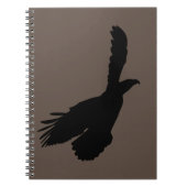 Eagle 飛んでいる Notebook - Your Color -文字 ノートブック (正面)