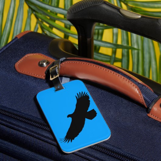 Eagle 飛んでいる Your Lagage Tag ラゲッジタグ (正面インサイチュ1)