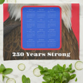 Eagle 2026 Calendar—America’s 250th Anniversary キッチンタオル (折り畳み)