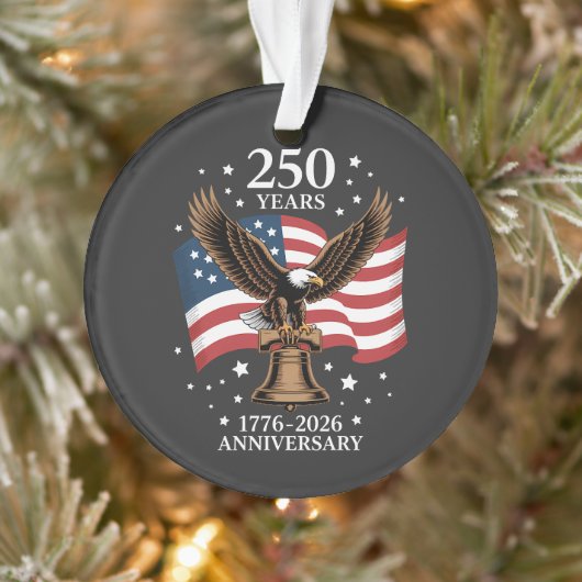 Eagle and Flag 250 Years of America 1776-2026 オーナメント (ツリー)