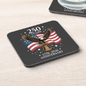 Eagle and Flag 250 Years of America 1776-2026 コースター (左側)