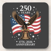 Eagle and Flag 250 Years of America 1776-2026 コースター (正面)