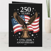 Eagle and Flag 250 Years of America 1776-2026 サンキューカード (裏面)