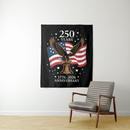 Eagle and Flag 250 Years of America 1776-2026 タペストリー (インサイチュ)