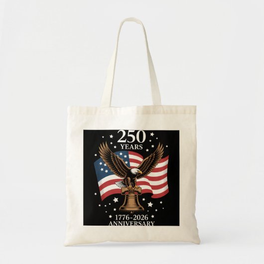 Eagle and Flag 250 Years of America 1776-2026 トートバッグ (正面)