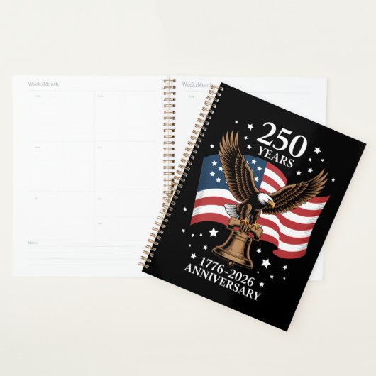 Eagle and Flag 250 Years of America 1776-2026 プランナー手帳 (ディスプレー)