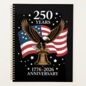 Eagle and Flag 250 Years of America 1776-2026 プランナー手帳 (正面)