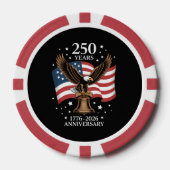Eagle and Flag 250 Years of America 1776-2026 ポーカーチップ (正面)