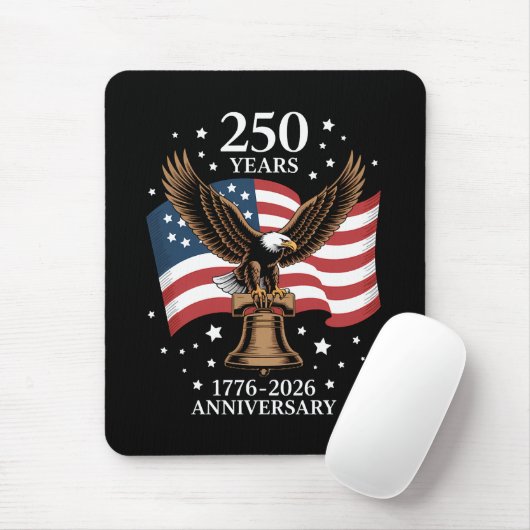 Eagle and Flag 250 Years of America 1776-2026 マウスパッド (マウス)