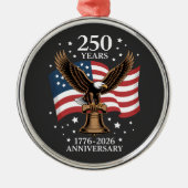Eagle and Flag 250 Years of America 1776-2026 メタルオーナメント (正面)