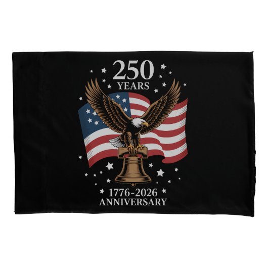 Eagle and Flag 250 Years of America 1776-2026 枕カバー (正面)