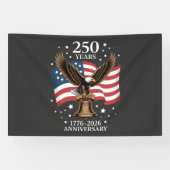 Eagle and Flag 250 Years of America 1776-2026 横断幕 (横)