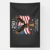 Eagle and Flag 250 Years of America 1776-2026 横断幕 (縦)