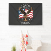 Eagle and Flag 250 Years of America 1776-2026 横断幕 (インサイチュ)