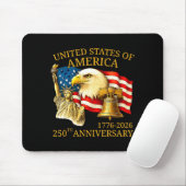 Eagle And Flag 250th Birthday America Since 1776  マウスパッド (マウス)