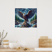 Eagle Art Poster ポスター (キッチン)
