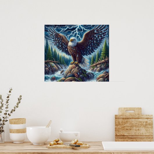 Eagle Art Poster ポスター (キッチン)