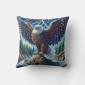 Eagle Art Throw Pillow クッション (裏面)