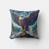 Eagle Art Throw Pillow クッション (正面)