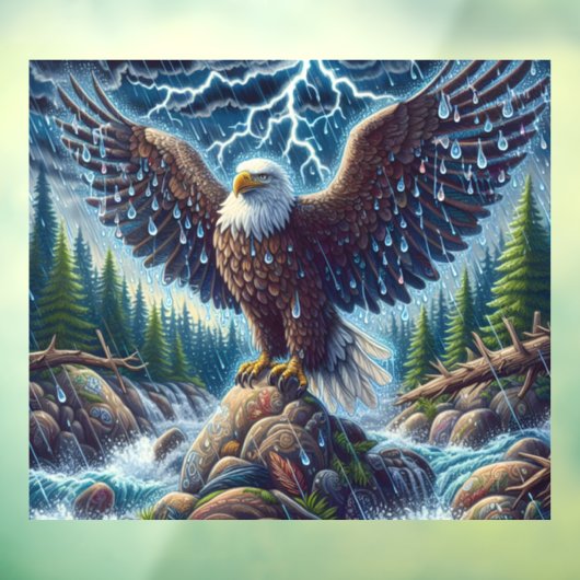 Eagle Art Window Cling ウィンドウサイン (シート3)