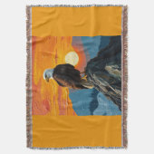 Eagle at Sunset スローブランケット (正面縦)