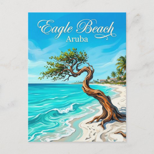 Eagle Beach Aruba ポストカード (正面)