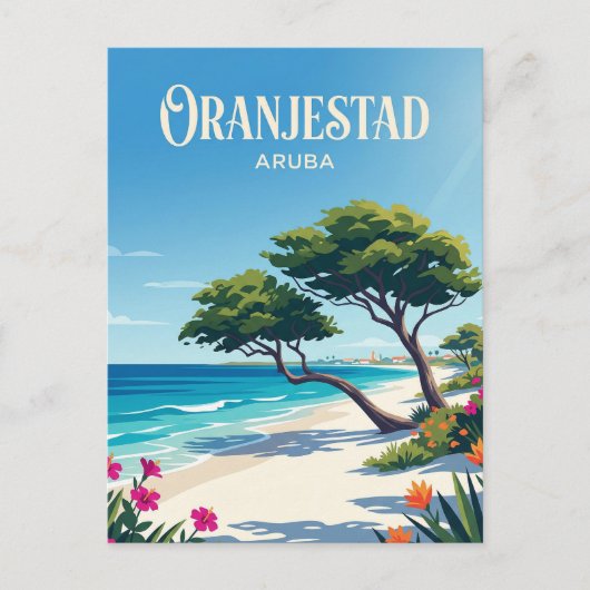 Eagle Beach Aruba ポストカード (正面)