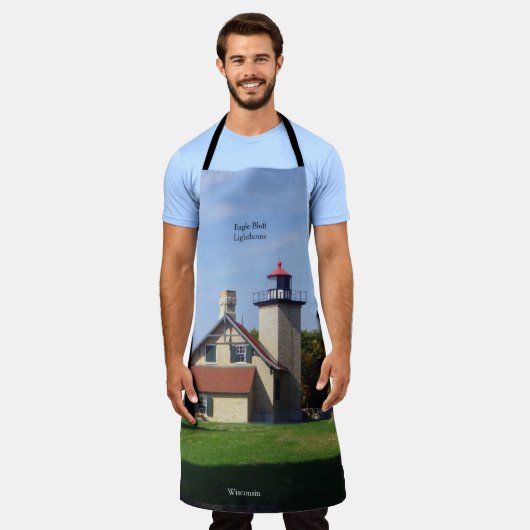 Eagle Bluff Lighthouse apron エプロン (着用した状態)