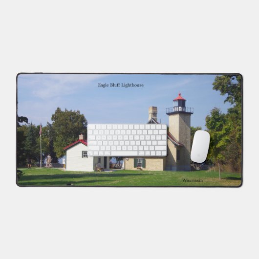 Eagle Bluff Lighthouse desk mat デスクマット (キーボード&マウス)