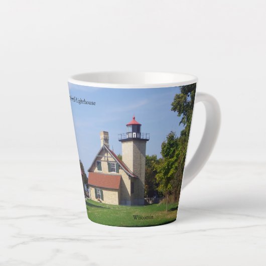Eagle Bluff Lighthouse latte mug カフェラテマグ (右アングル)