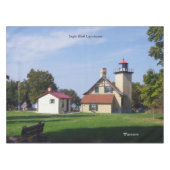 Eagle Bluff Lighthouse tablecloth テーブルクロス (正面(横))