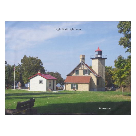 Eagle Bluff Lighthouse tablecloth テーブルクロス (正面(横))