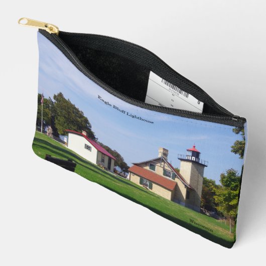 Eagle Bluff Lighthouse zipper bag アクセサリーポーチ (見開き)