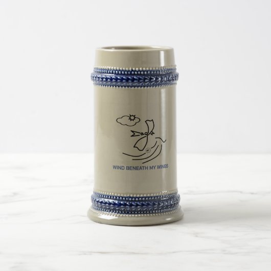 Eagle by Elfabetz – 私の翼の下の風 ビールジョッキ (中央)