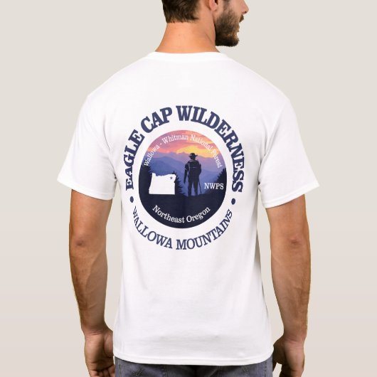 Eagle Cap Wilderness (rd2) Tシャツ (裏面)