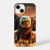 「Eagle Chase iPhone 14/13ケース:厳重な保護 iPhoneケース (裏面)