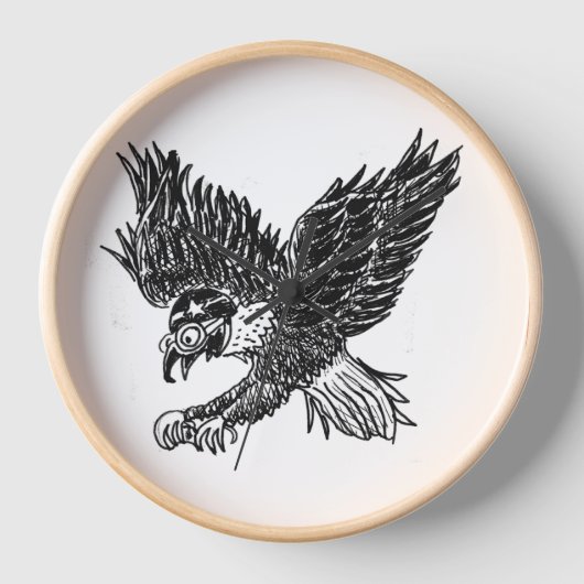 Eagle clock face 壁時計 (正面)