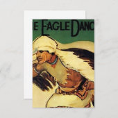 “Eagle Dancer” Western Art by Gerald Cassidy サンキューカード (正面/裏面)