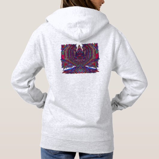 Eagle design women's sweatshirt パーカ (裏面)