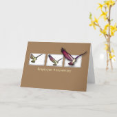 Eagle Employee Anniversaryおめでとう カード (黄色い花)