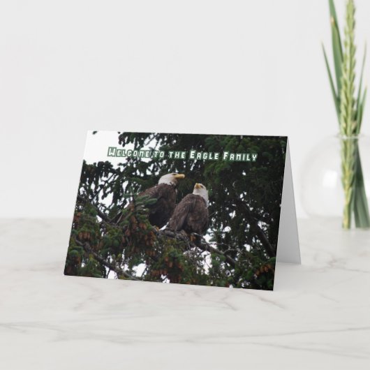 Eagle Familyへようこそ、Bald Eagles Card カード (正面)