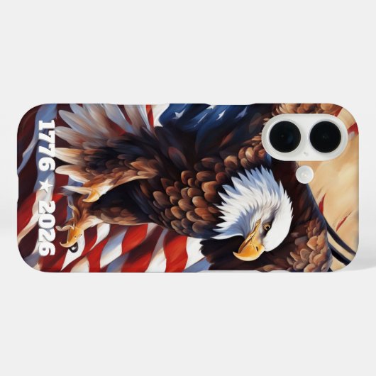Eagle Flag 250th Anniversary iPhone / iPad case Case-Mate iPhoneケース (裏面 (横))