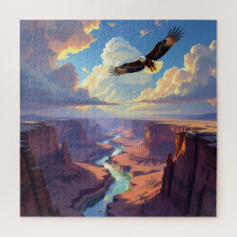 Eagle Flying over a Canyon ジグソーパズル