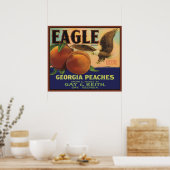 Eagle Georgia Peachesポスター ポスター (キッチン)